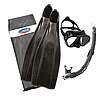 Set Pro Star Bag Black (maschera+snorkel+pinne)